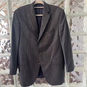 Jack Victor Sport Coat Jacket Mens 41R Striped Super 130's Italy‎